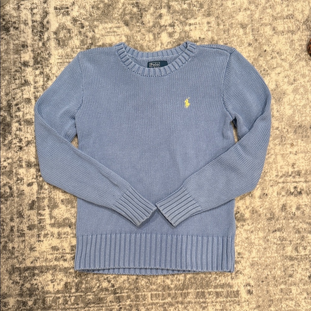 Polo by Ralph Lauren Kids Light Blue Crew Neck Sweater